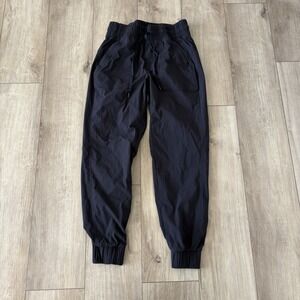 Eddie Bauer Travex Pants Womens 4 Black‎ Lightweight Hiking Stretch Nylon